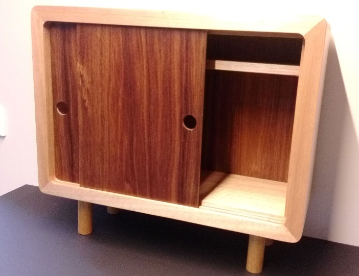 Tassie Oak/Blackwood Small Cabinet